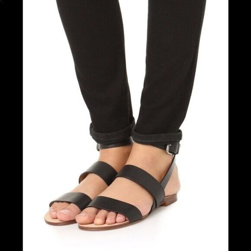 Splendid Colleen Gladiator Sandal Open Toe 2‎ Straps Ankle 7.5 M Leather Womens